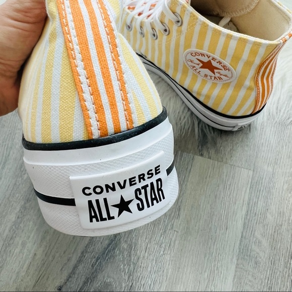 NWT Converse Chuck Taylor All Star Lift Platform Stripes Women’s Shoes - Picture 5 of 8